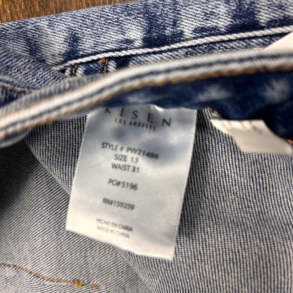Risen Los Angeles Sammy Baggy Jean Women 13/31 Medium Wash High Rise Wide Leg - Picture 5 of 13